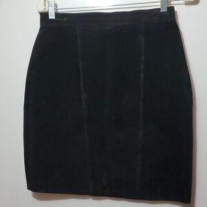 Now Next, Not Worn, Black Swede Skirt, Size 11